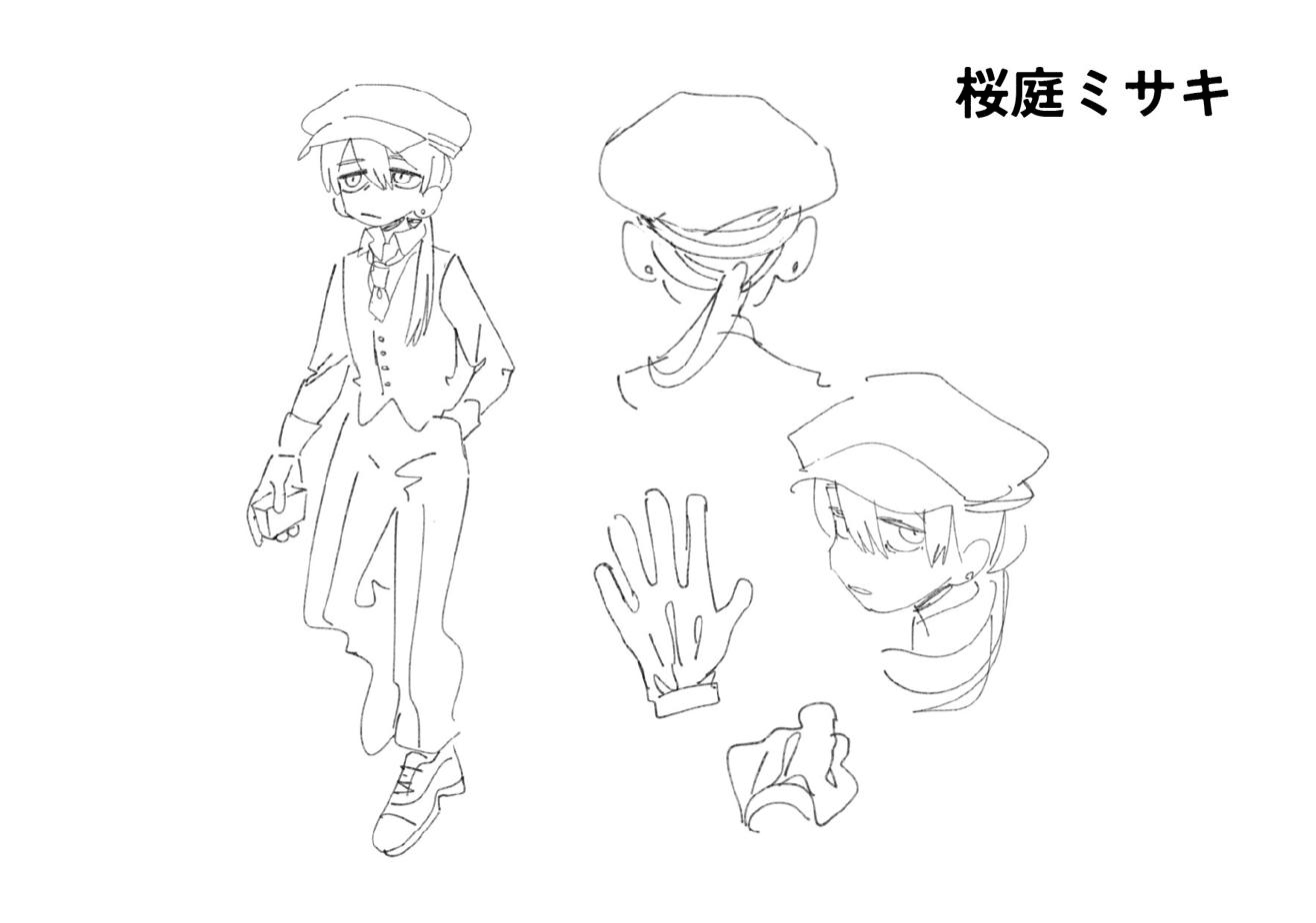 桜庭ミサキ キャラクターラフ